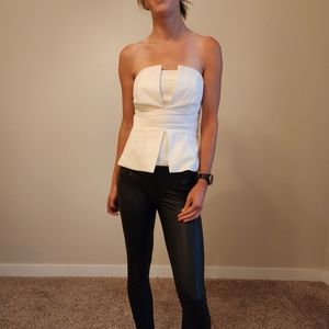 White House Black Market Bustier Top